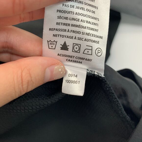 FootJoy Golf Jacket Mens S Small Black Short Sleeve Pullover Quarter Cover Up - Picture 11 of 13